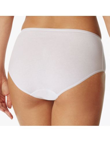 Schiesser Dames Midi 95/5 Organic 2Pack Wit