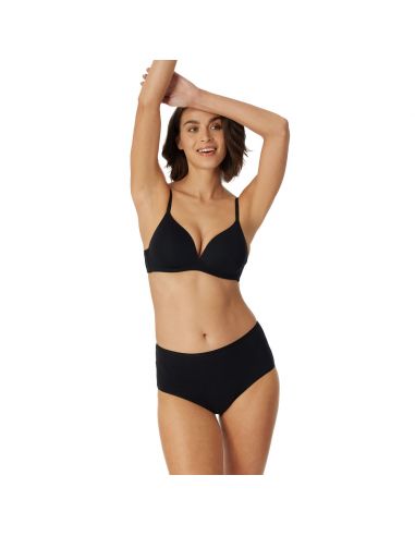 Schiesser Dames Midi 95/5 Organic 2Pack Zwart