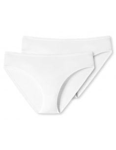 Schiesser Dames Tai 95/5 Organic 2Pack Wit
