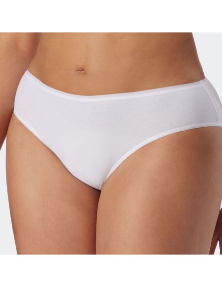 Schiesser Dames Tai 95/5 Organic 2Pack Wit 