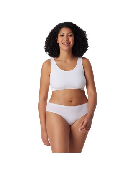 Schiesser Dames Tai 95/5 Organic 2Pack Wit 