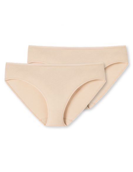 Schiesser Dames Tai 95/5 Organic 2Pack Sand