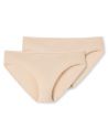 Schiesser Dames Tai 95/5 Organic 2Pack Sand