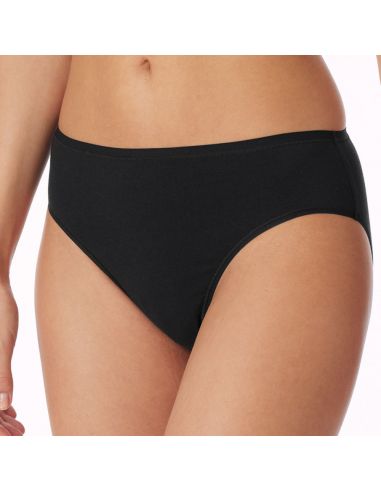 Schiesser Dames Tai 95/5 Organic 2Pack Zwart