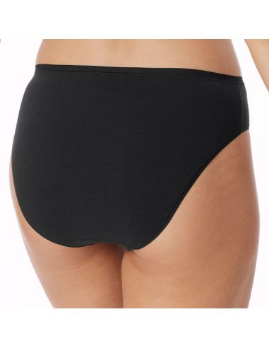 Schiesser Dames Tai 95/5 Organic 2Pack Zwart