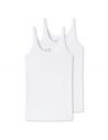 Schiesser Dames Hemd 95/5 Organic 2Pack Wit