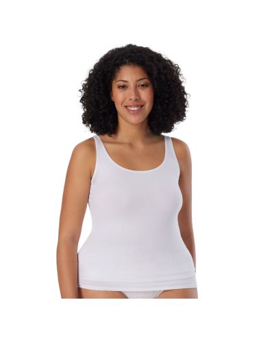 Schiesser Dames Hemd 95/5 Organic 2Pack Wit