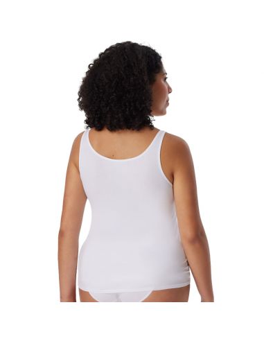 Schiesser Dames Hemd 95/5 Organic 2Pack Wit