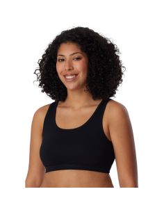 Schiesser Dames Bustier 95/5 Organic 2Pack Zwart 2