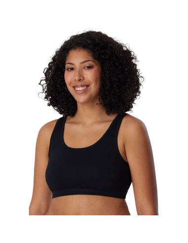 Schiesser Dames Bustier 95/5 Organic 2Pack Zwart