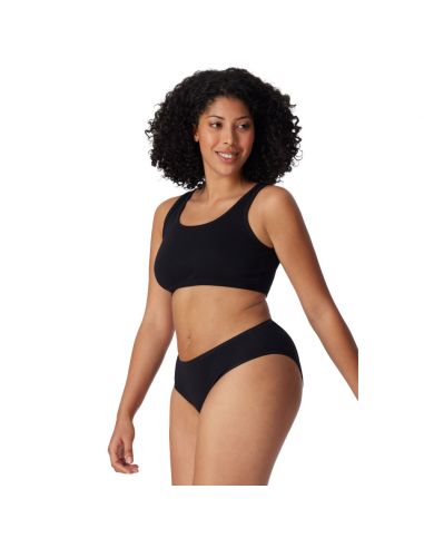 Schiesser Dames Bustier 95/5 Organic 2Pack Zwart