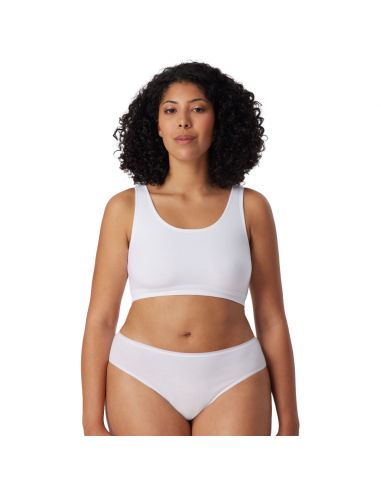 Schiesser Dames Bustier 95/5 Organic 2Pack Wit