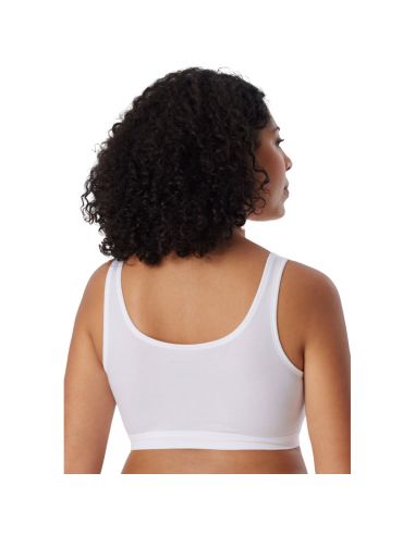 Schiesser Dames Bustier 95/5 Organic 2Pack Wit