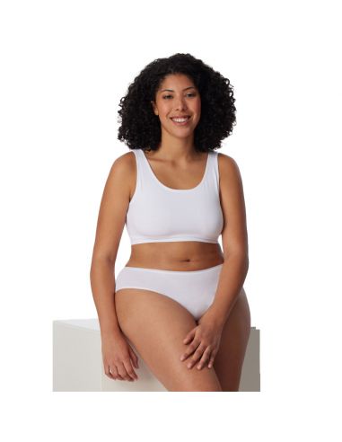 Schiesser Dames Bustier 95/5 Organic 2Pack Wit