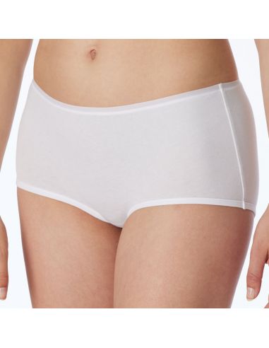 Schiesser Dames Boxer 95/5 Organic 2Pack Wit