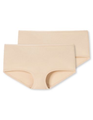 Schiesser Dames Boxer 95/5 Organic 2Pack Sand