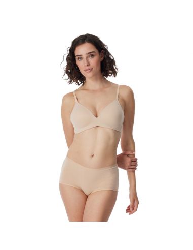 Schiesser Dames Boxer 95/5 Organic 2Pack Sand