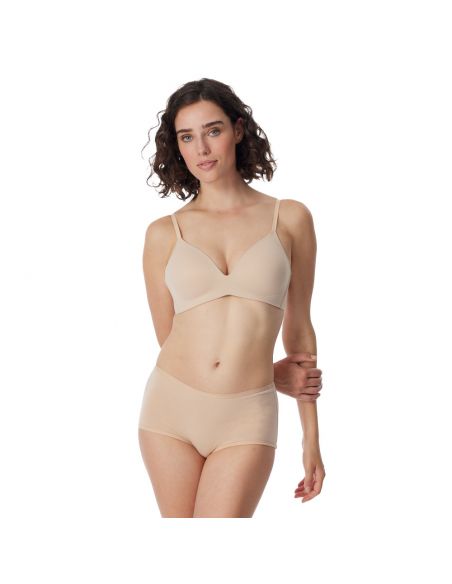 Schiesser Dames Boxer 95/5 Organic 2Pack Sand