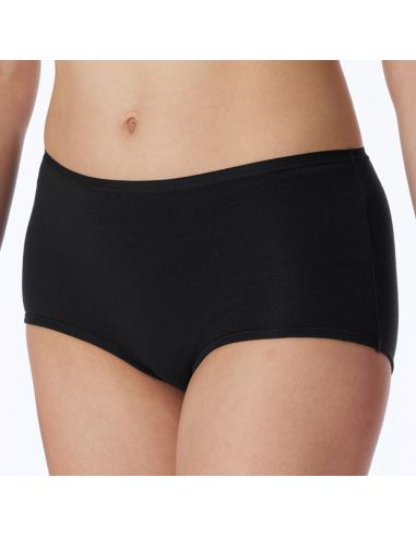 Schiesser Dames Boxer 95/5 Organic 2Pack Zwart
