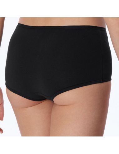 Schiesser Dames Boxer 95/5 Organic 2Pack Zwart