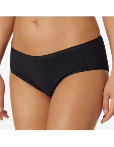 Schiesser Dames Hipster 95/5 Organic 2Pack Zwart