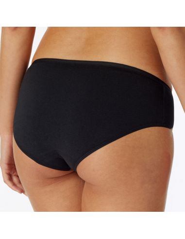 Schiesser Dames Hipster 95/5 Organic 2Pack Zwart