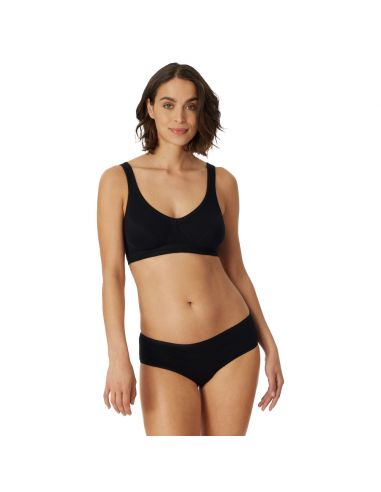 Schiesser Dames Hipster 95/5 Organic 2Pack Zwart