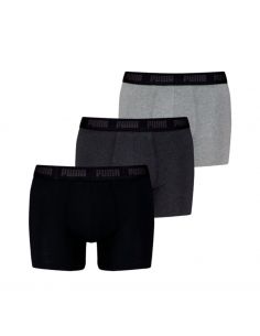 Puma Boxershorts Everyday Comfort Stretch 3Pack Zwart Antraciet, Grijs