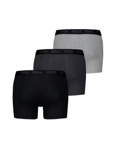 Puma Boxershorts Everyday Comfort Stretch 3Pack Zwart Antraciet, Grijs 2