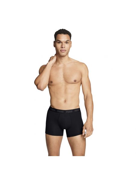 Puma Boxershorts Everyday Comfort Stretch 3Pack Zwart Antraciet, Grijs