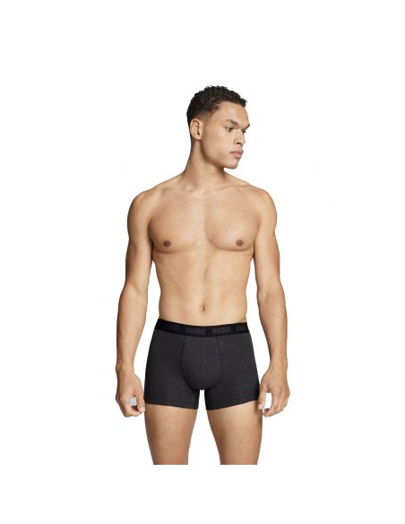 Puma Boxershorts Everyday Comfort Stretch 3Pack Zwart Antraciet, Grijs