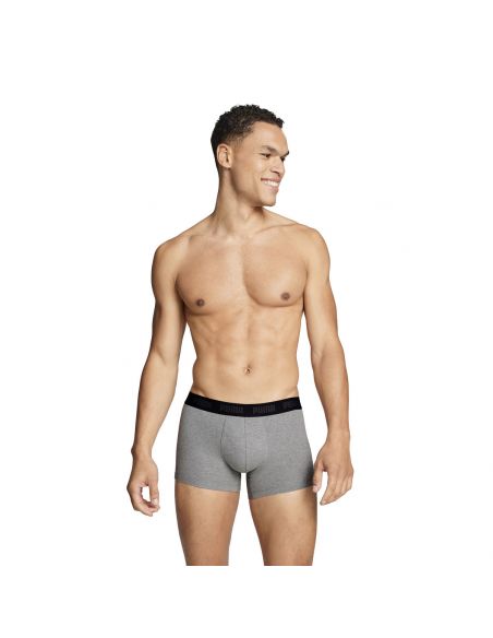 Puma Boxershorts Everyday Comfort Stretch 3Pack Zwart Antraciet, Grijs
