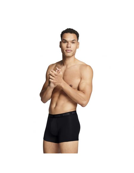 Puma Boxershorts Everyday Comfort Stretch 3Pack Zwart Antraciet, Grijs