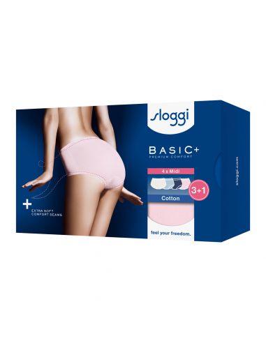 Sloggi Basic Midi Slip 4 pack C4P V019 3+1 gratis