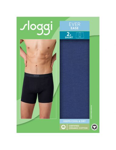 Sloggi Men Ever Ease Short 2Pack Blauw