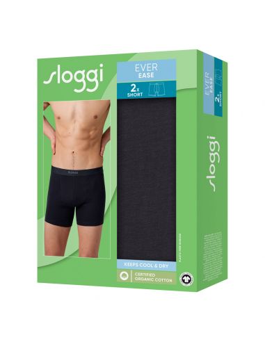 Sloggi Men Ever Ease Short 2Pack Zwart