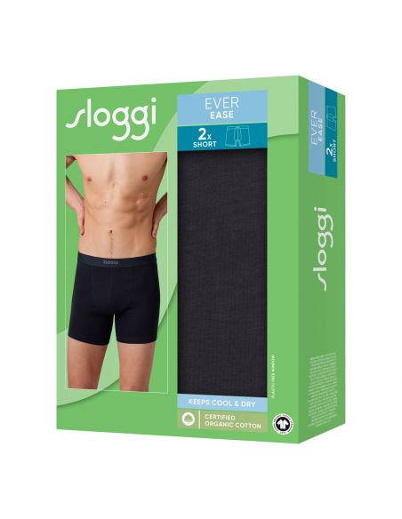 Sloggi Men Ever Ease Short 2Pack Zwart