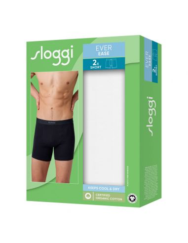 Sloggi Men Ever Ease Short 2Pack Wit