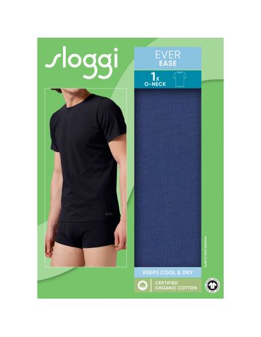 Sloggi Men Ever Ease O-Neck Blauw