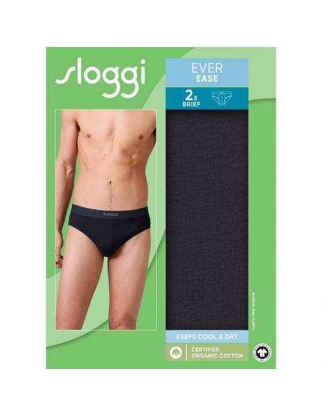 Sloggi Men Ever Ease Brief 2Pack Zwart 