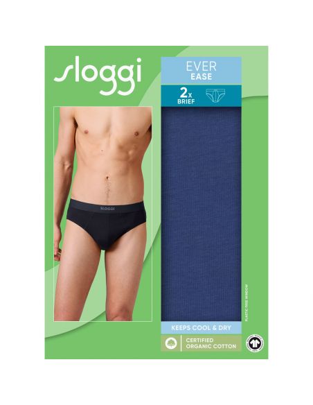 Sloggi Men Ever Ease Brief 2Pack Blauw 