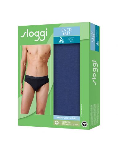 Sloggi Men Ever Ease Brief 2Pack Blauw