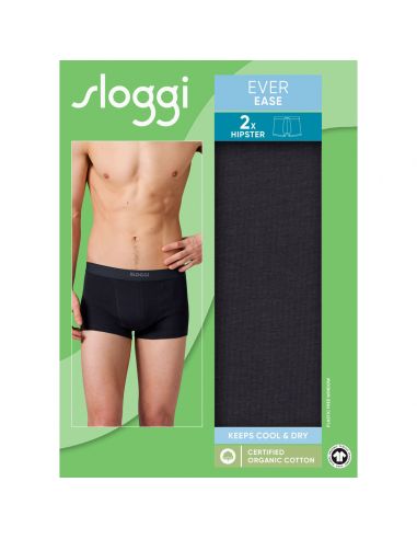 Sloggi Men Ever Ease Hipster 2Pack Zwart