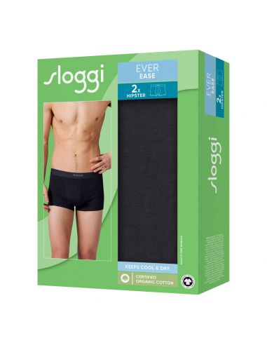 Sloggi Men Ever Ease Hipster 2Pack Zwart