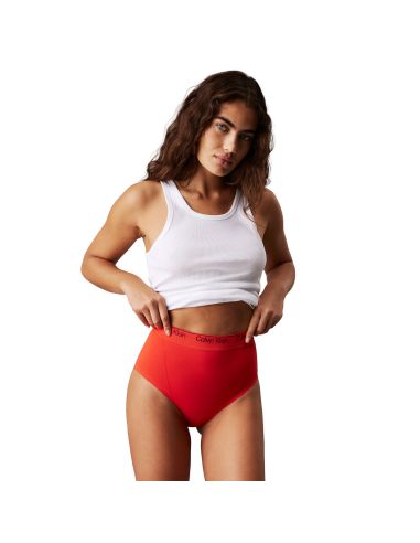 Calvin Klein Dames Cotton Seamless Brief Rood