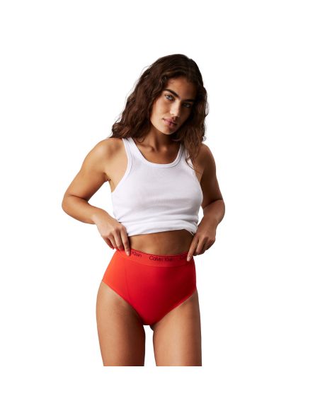 Calvin Klein Dames Cotton Seamless Brief Rood