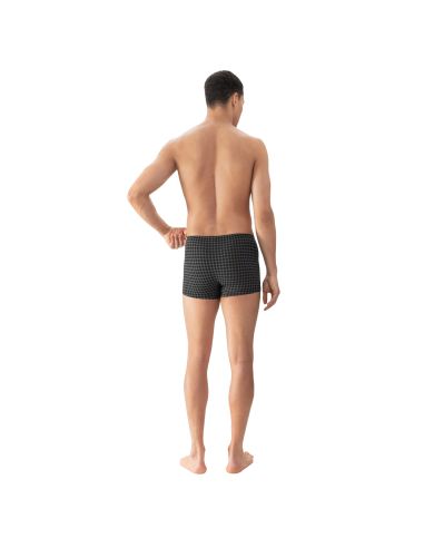 MEY Heren Shorty Round Grid Zwart 2120053