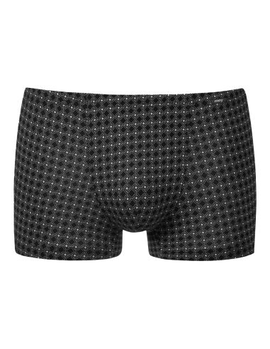 MEY Heren Shorty Round Grid Zwart 2120053