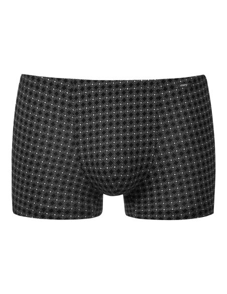 MEY Heren Shorty Round Grid Zwart 2120053