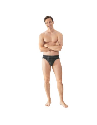 MEY Heren Jazz Pants Round Grid Zwart 2120052